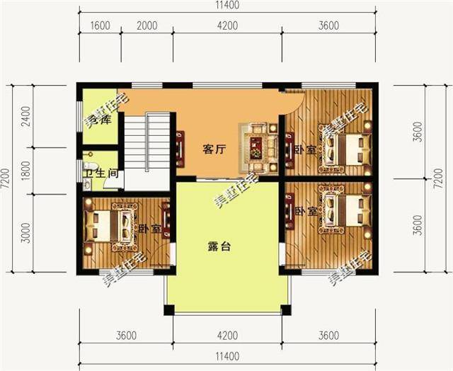 进深只有7米20万建好的别墅,设计师这样设计后,照样很大气