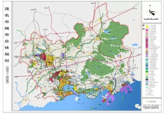 不看,真会后悔《电白区城市总体规划(2011-2030年)摘要》