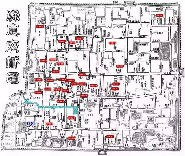 保定古城探源——三山不显,四水不流,七十二座暗桥.