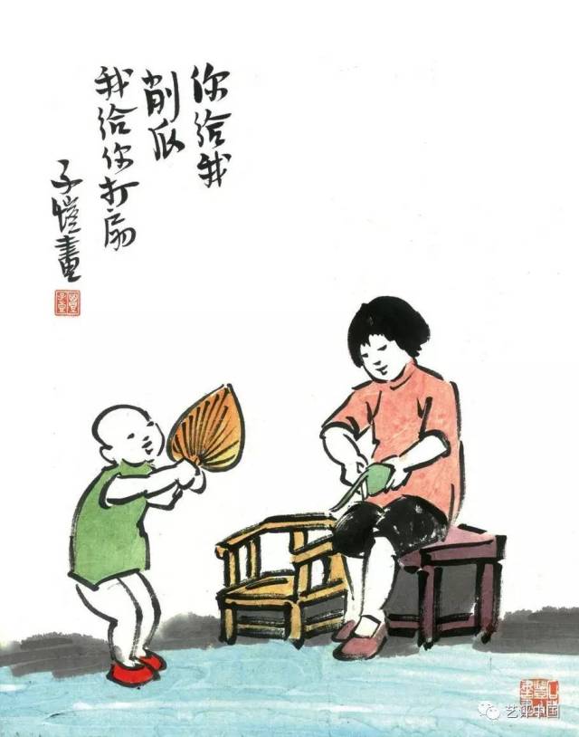 亲子朗读|诗音画祝福母亲节1:冰心诗歌《纸船,丰子恺漫画母爱浓浓