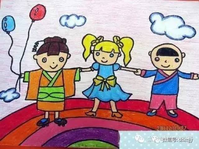 幼儿园儿童画《我的好朋友》