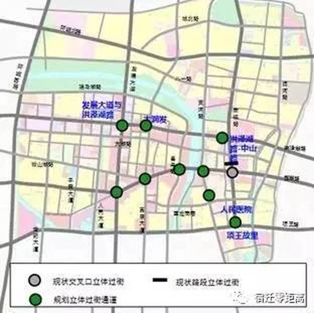 宿迁市中心将修建过街通道,跨河桥梁,市区交通将