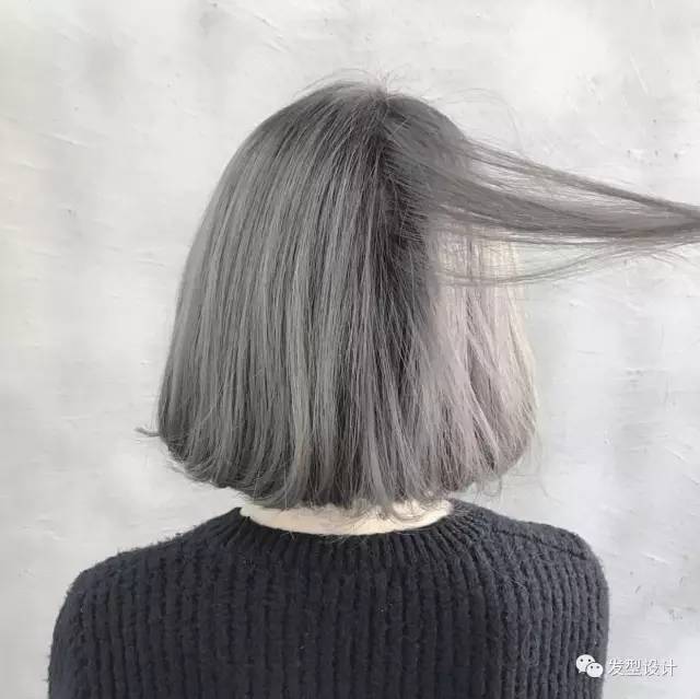 灰色系发型太美了