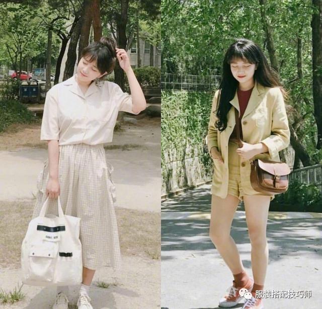 穿衣打扮:156小个子女生夏日服装搭配图片