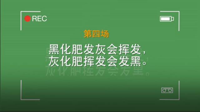 第四轮: 黑化肥发挥会挥发,黑化肥挥发会发黑.