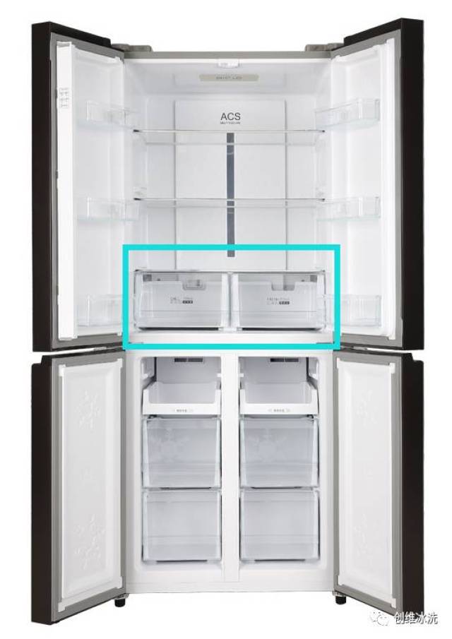 创维十字对开超薄风冷变频冰箱bcd-395wgp全新上市!