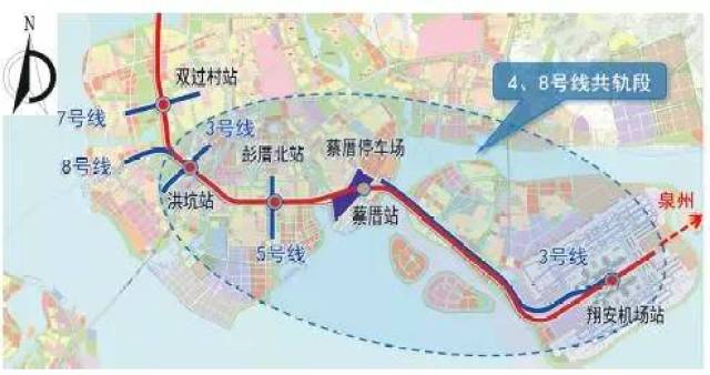 厦门地铁4号线新动态 东坑湾站北移双过村站南移.