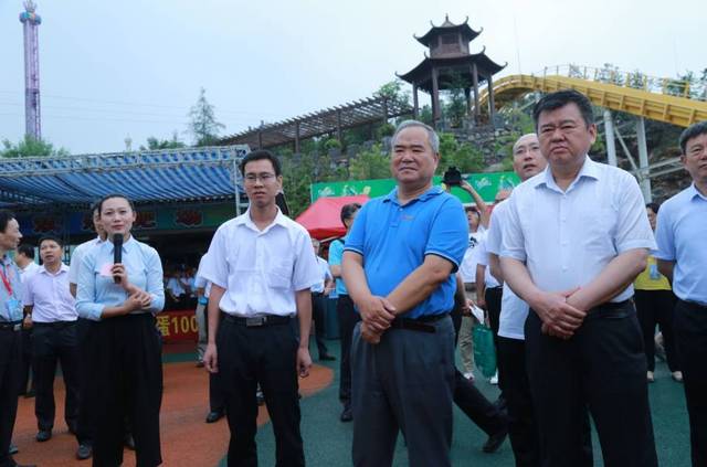 国土资源部副部长凌月明,河南省副省长徐光率队冒雨到