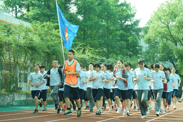 丽水市实验学校初中部跑操比赛