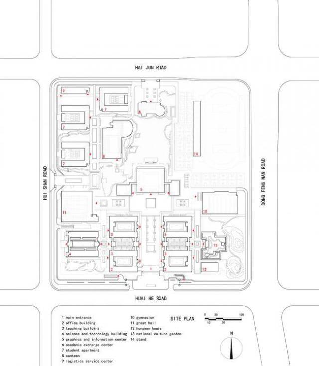 庭院深深  泰州中学新校区 / 华南理工大学建筑设计