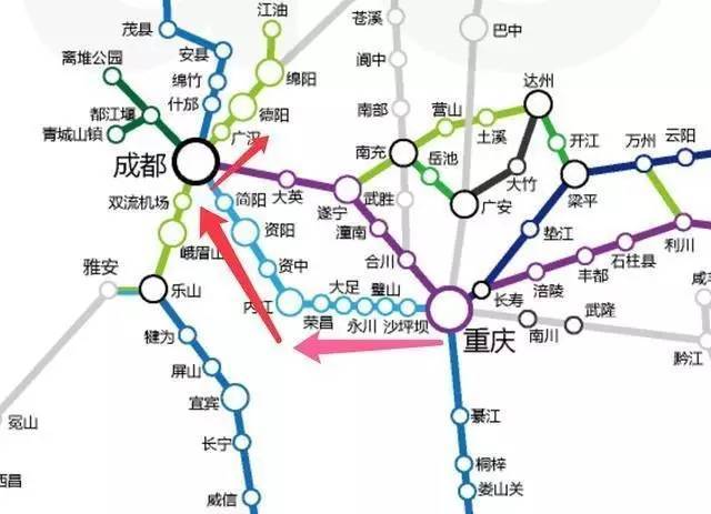 (图片源自网络) 2017年7月1日起,重庆开行至德阳高铁g8751/2次,全程2