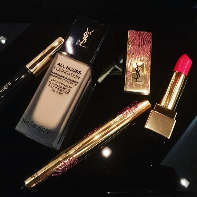 ysl2017"烟花"系列圣诞彩妆!比去年的"星辰"系列还惹火