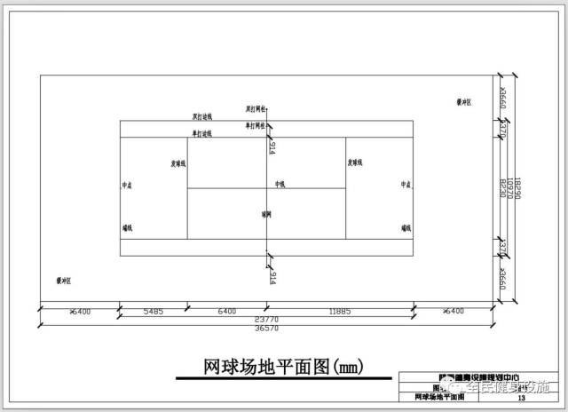 网球场地的标准尺寸