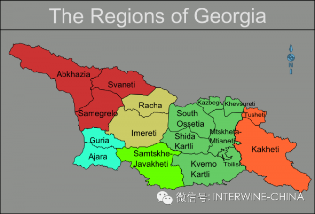 格鲁吉亚北邻俄罗斯,南部与土耳其,亚美尼亚,阿塞拜疆接壤,格鲁吉亚位图片