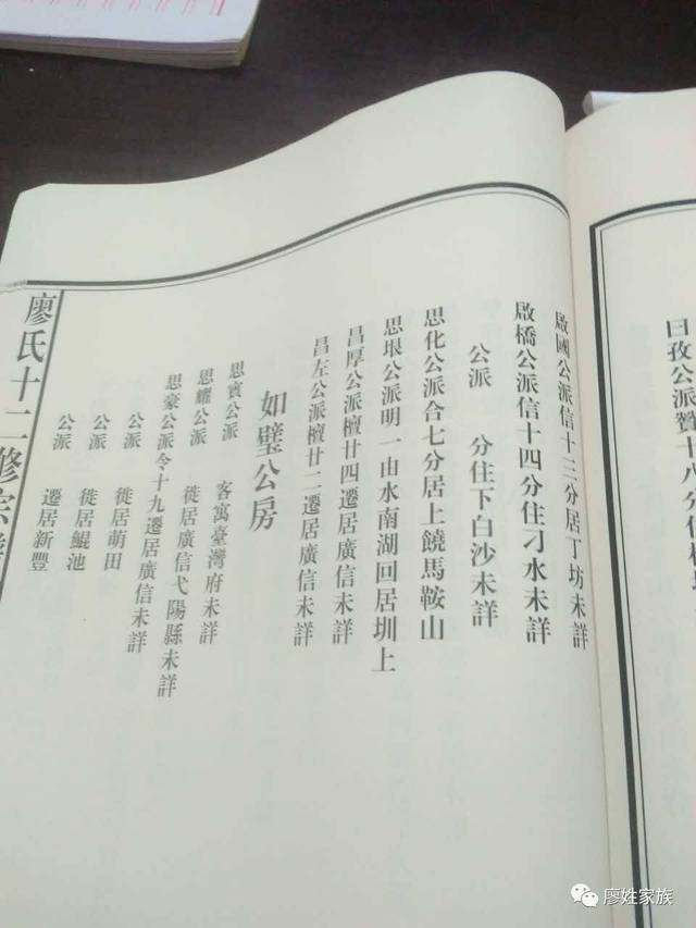 江西【临江府】宜黄廖氏族谱【部分】