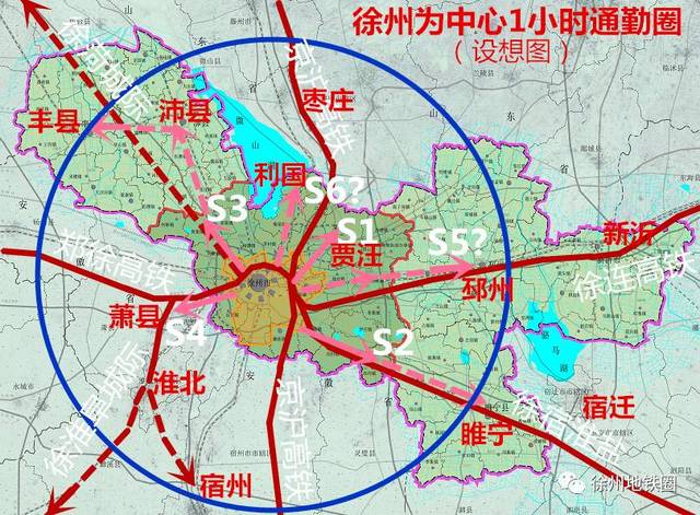 (网传徐州轨道交通规划图 但是,我们不能满足于这4条市域(郊)快线