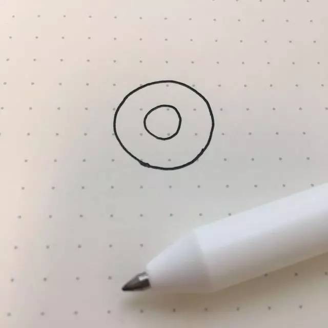 谁能一笔画出同心圆?