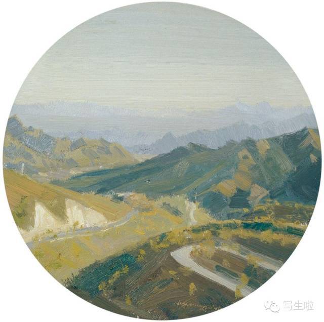 原阳梯田 80×100cm 布面油画 2011