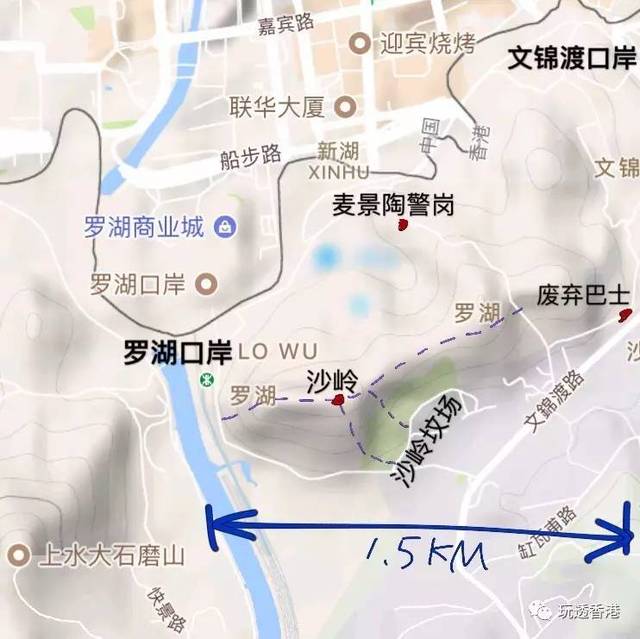 同样有一个小山头,可以居高临下的360度环视四周,这个山头就是沙岭