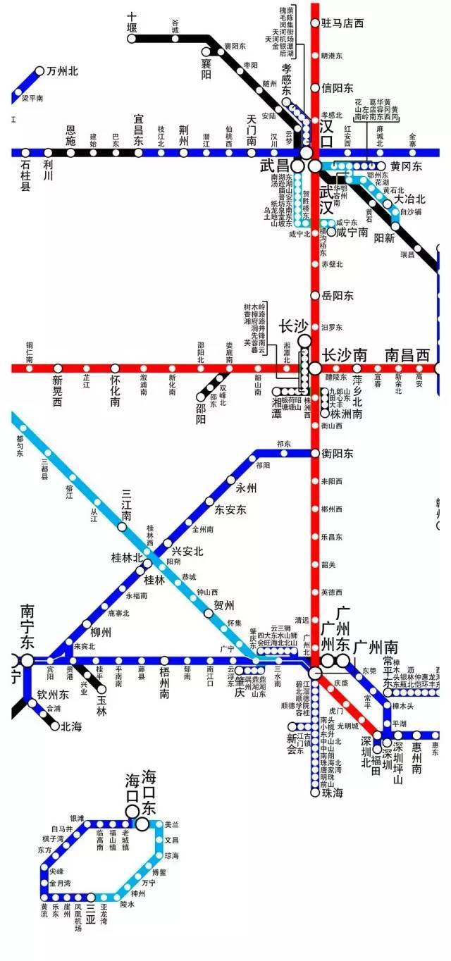 广东高铁线路2017图片