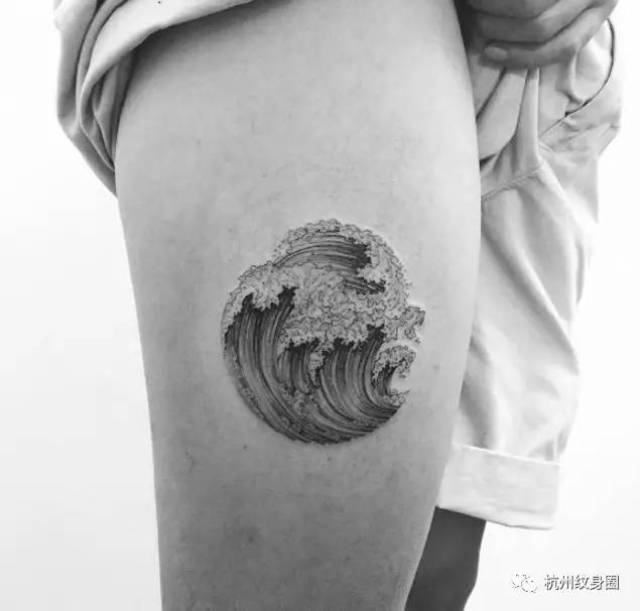 tattoo 纹身素材:浪花