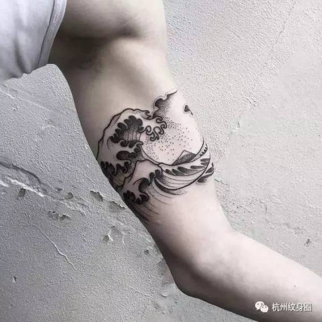 tattoo 纹身素材:浪花