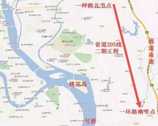 据了解,省道205线绵阳绕城(游仙段)改线全长31.