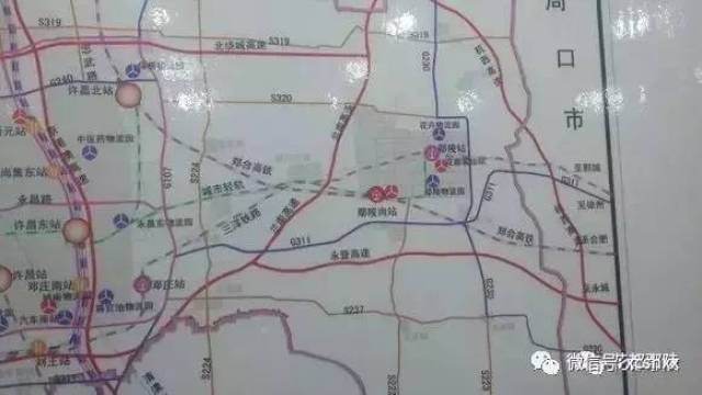 大马乡进入许昌县五女店镇,张潘镇,终点位于规划的国道107改线交叉处