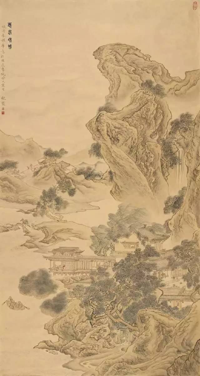 高殿霞书画作品欣赏 《峰回路转》