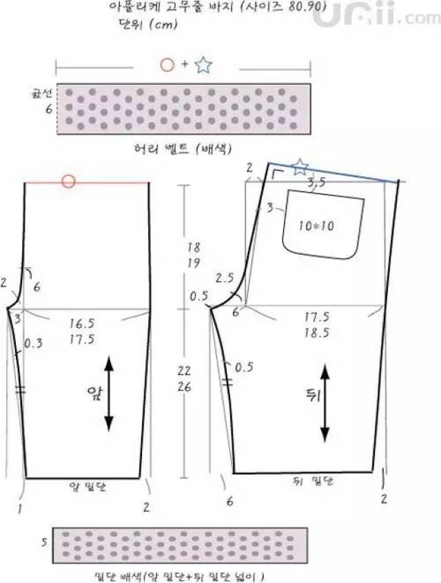 五分运动短裤的制作教程(附:裁剪图)