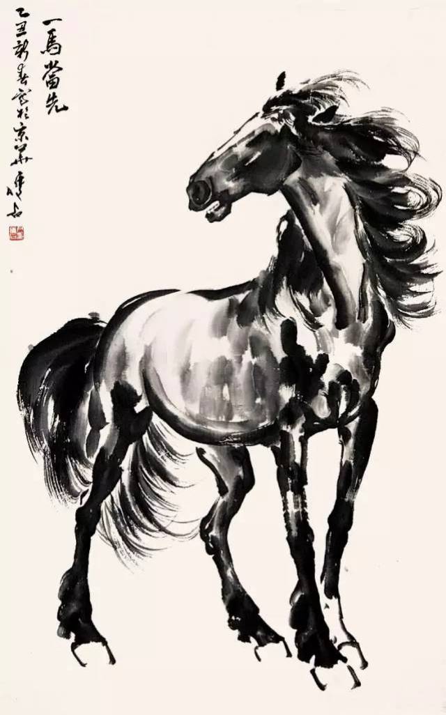 可与徐悲鸿媲美的画马大师---尹瘦石