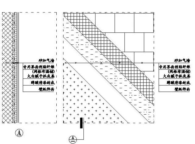 48,轻质砖墙面壁纸施工示意图