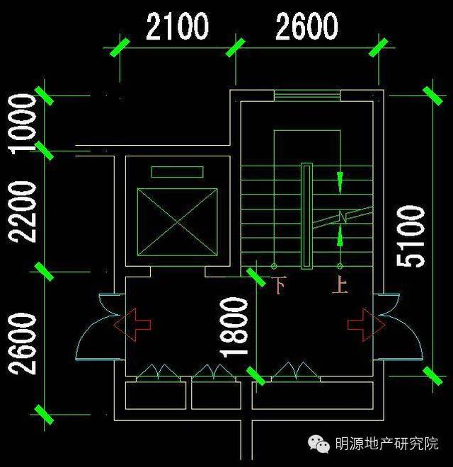 楼梯间 电梯的24种最优组合,最小公摊就是这样得来的!