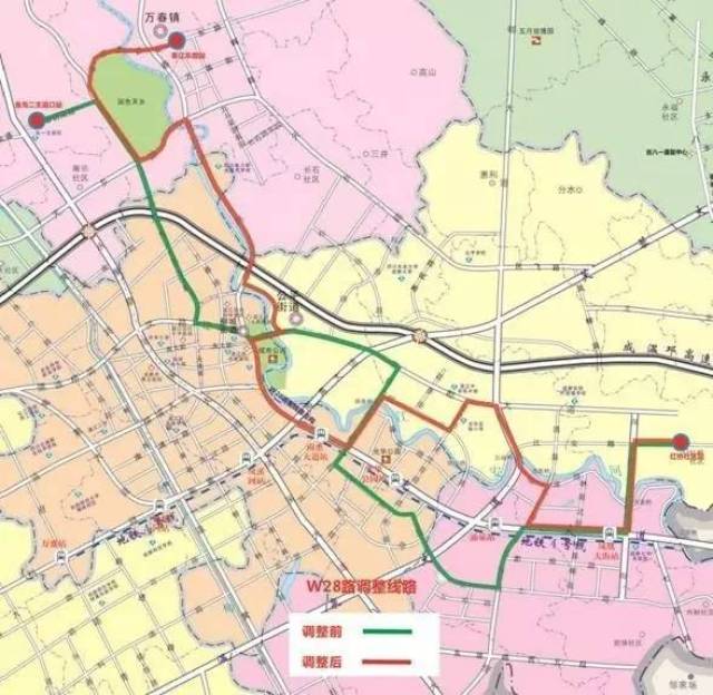 四,调整w34路起讫点:永宁镇站——天宝东街站