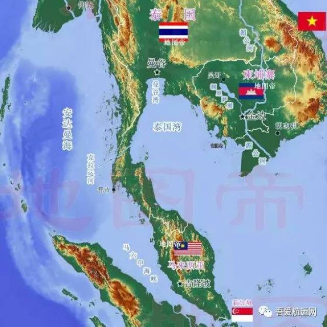 如果你仔细观察一下东南亚的地图,就会发现在泰国南部有一条非常狭窄图片