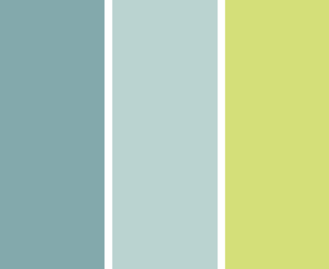 选择色调时,小美建议一定要坚持颜色清爽的一面:绿色,蓝色和黄色.