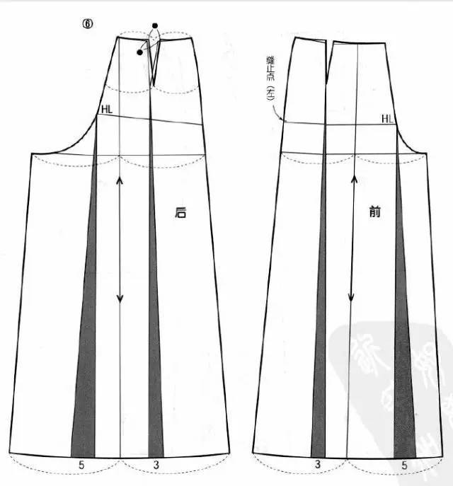 大喇叭裤的结构设计与制图