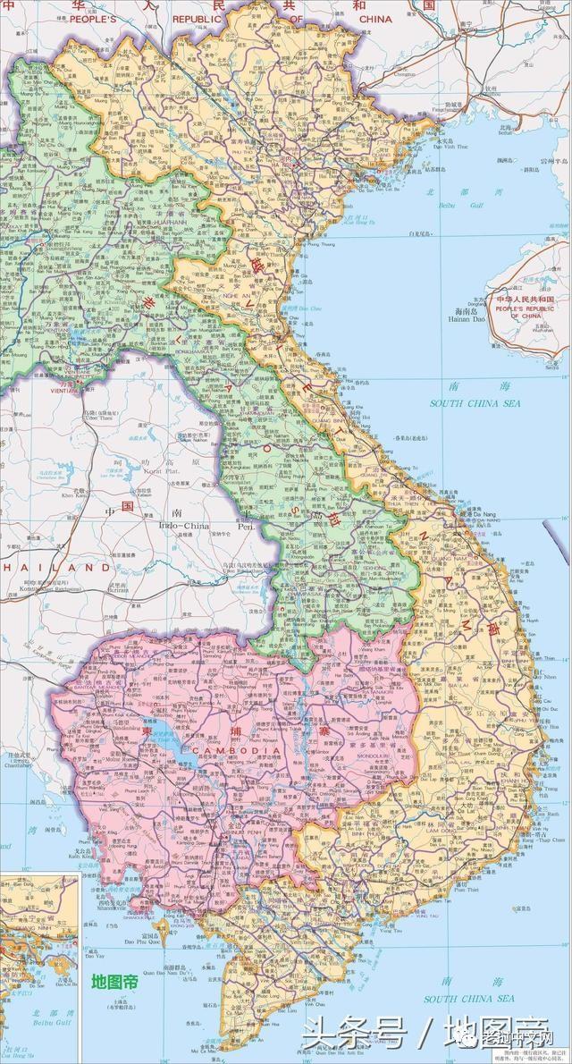 越南老挝柬埔寨,曾是法国殖民地,越南曾计划吞并另两国图片
