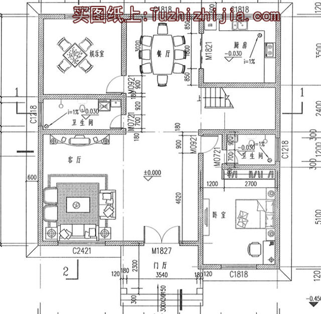 公众号:tuzhi585(自建别墅)几千套自建房屋纸,建房