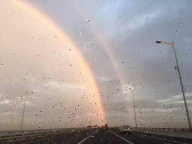 【雨后福利】—— 彩虹   附赠火烧云,刷爆江北朋友圈