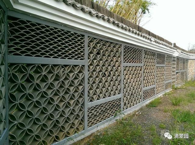 设计师将日式屋顶瓷瓦作为花园地面铺装材料,在设计中充分应用瓦为