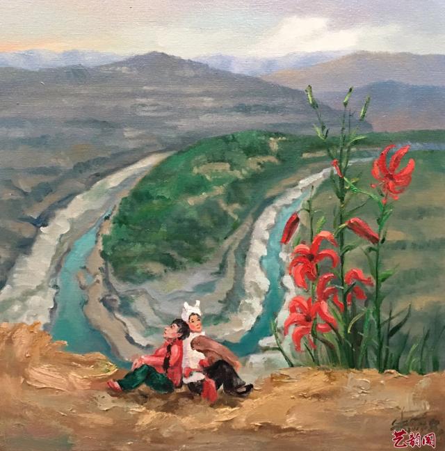 新锐画家朱加合-油画中的陕北爱情