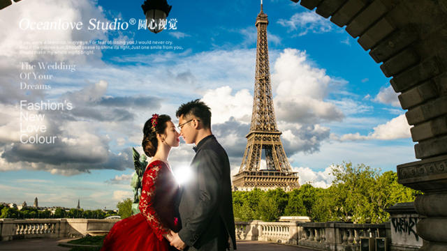 巴黎拍婚纱照_梅西巴黎