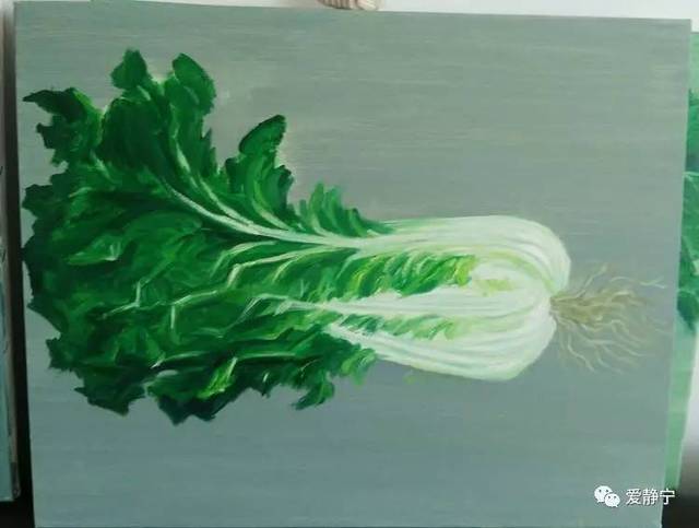 李安乐:《白菜》油画