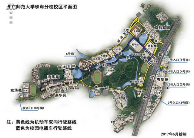 如果家里选择自驾到学校,可以打开导航地图搜索"北京师范大学珠海分校