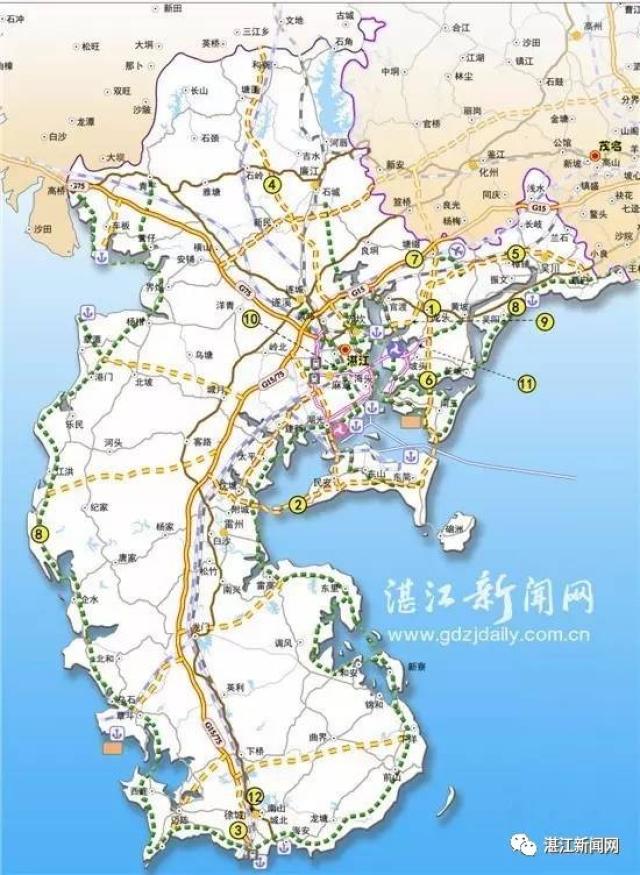 一条环半岛滨海旅游观光路 加上深水良港和新的湛江国际机场 海陆空齐