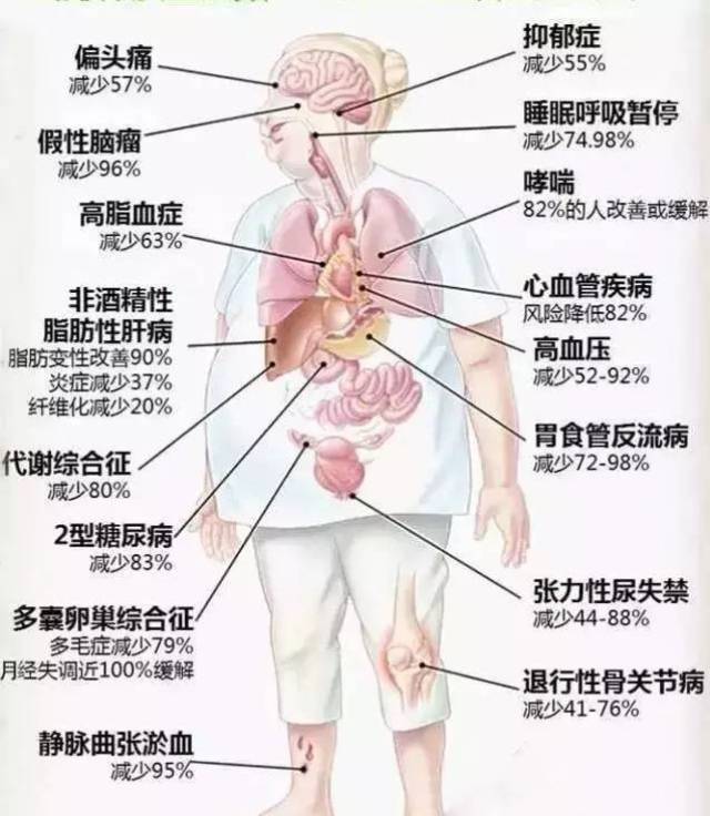 而且有研究显示,只要减去5%的体脂,你身体发生疾病的风险就可以大大