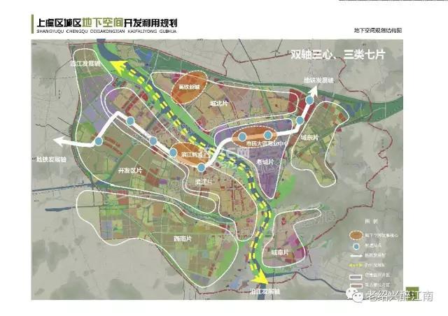 上虞区城区空间开发利用规划(2016-2030年)公示,设三条轨道交通线