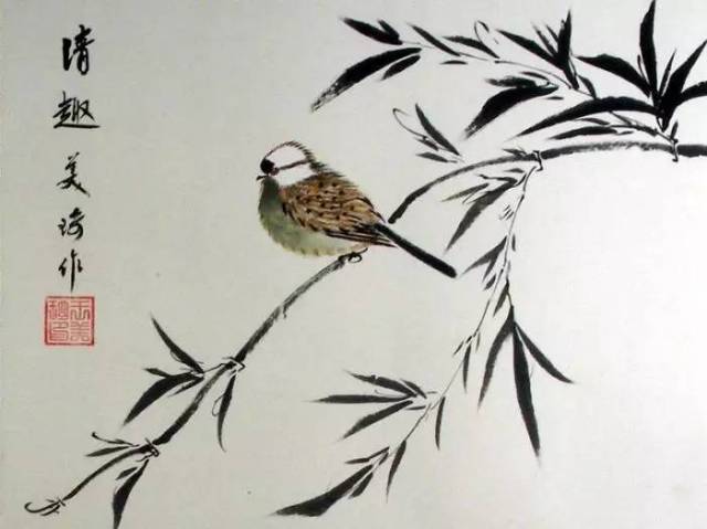 花鸟画(花卉画):系中国绘画门类中特有的一种绘画画种.