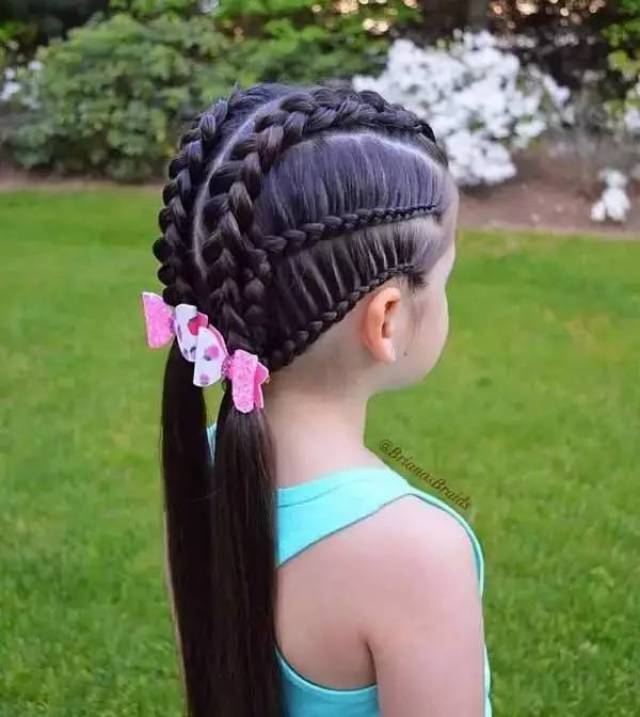 45款小女孩编发发型大全,头顶都能编出"花"儿!